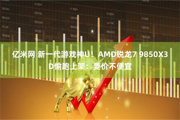 亿米网 新一代游戏神U！AMD锐龙7 9850X3D偷跑上架：要价不便宜